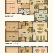 xTágas belső tér eladó háromszintes egészségügyi vagy oktatási célú épületben Győr-Nádorvárosban.”